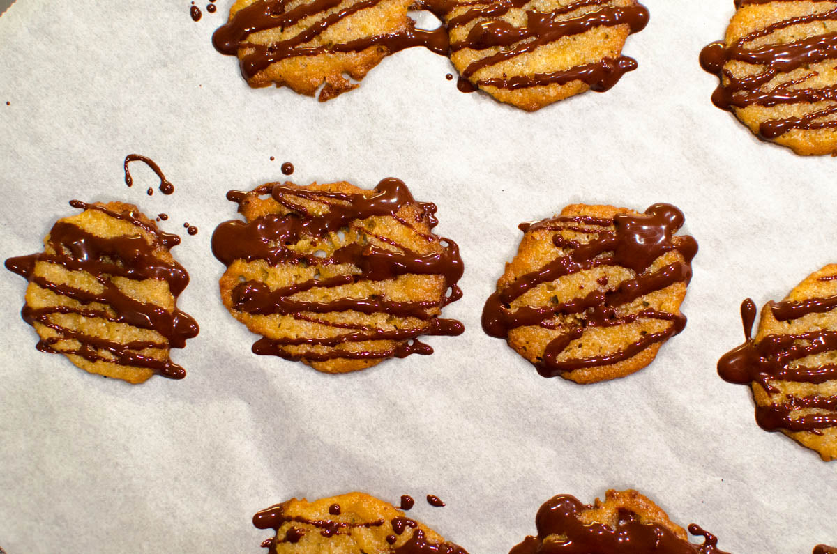 Vegane Florentiner mit dunkler Schokolade - CauCawa - Ehrlicher Kakao