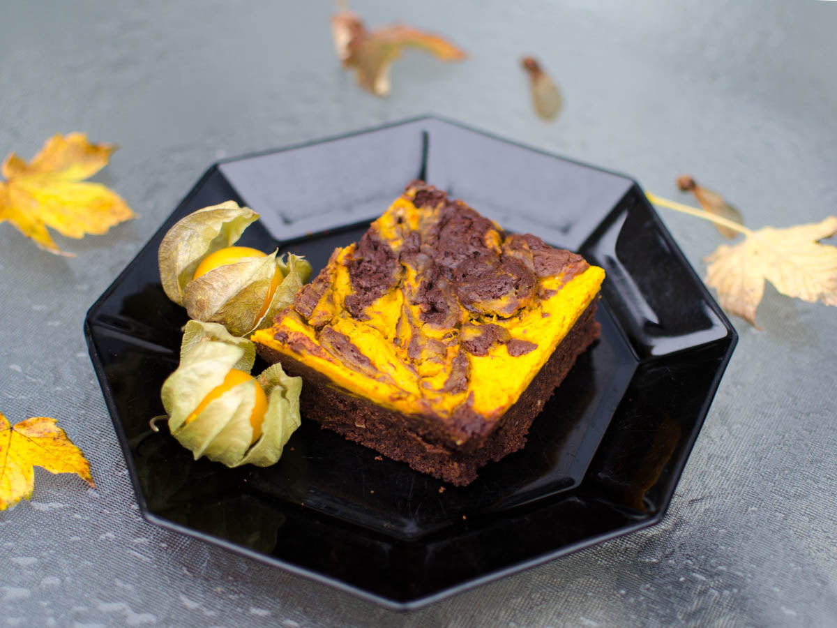 Vegane Schoko-Kürbis-Brownies - CauCawa - Ehrlicher Kakao