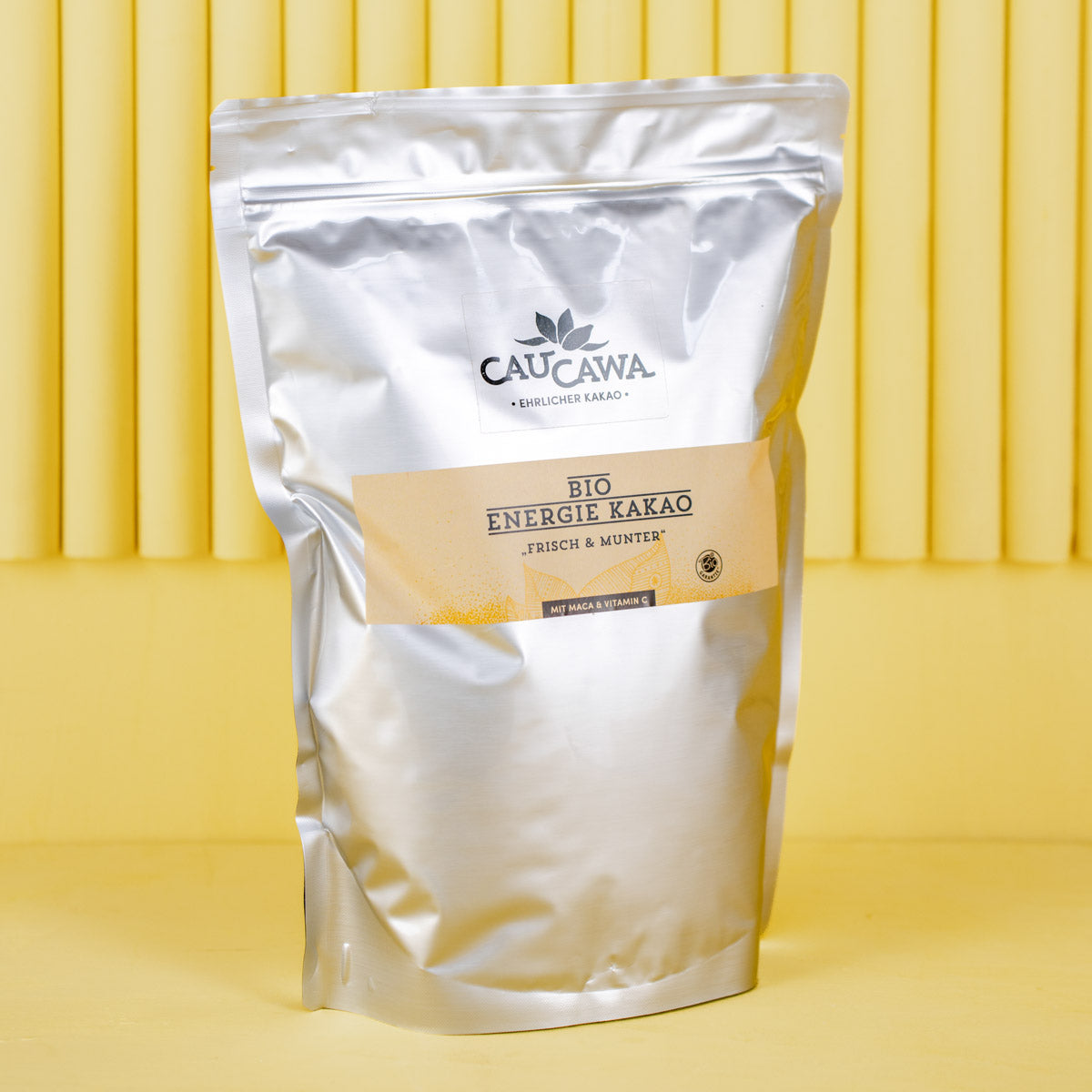 Bio Energie Kakao von CauCawa - frisch und munter mit Maca und Vitamin C, zum Trinken