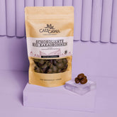Schokolierte Bio Kakaobohnen • mit dunkler Schokolade, knusprig und ein toller Begleiter zum Cafe, 150g - CauCawa - Ehrlicher Kakao