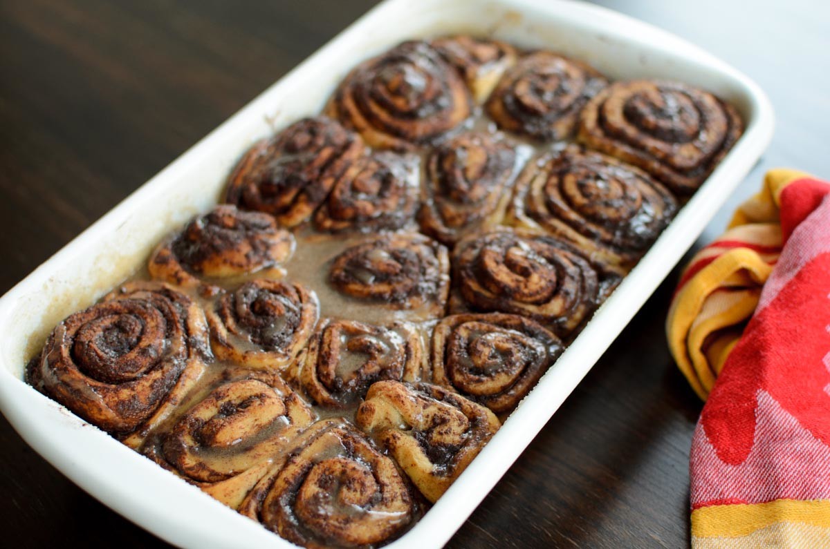 Kakao-Cinnamon Rolls / Zimtschnecken - CauCawa - Ehrlicher Kakao