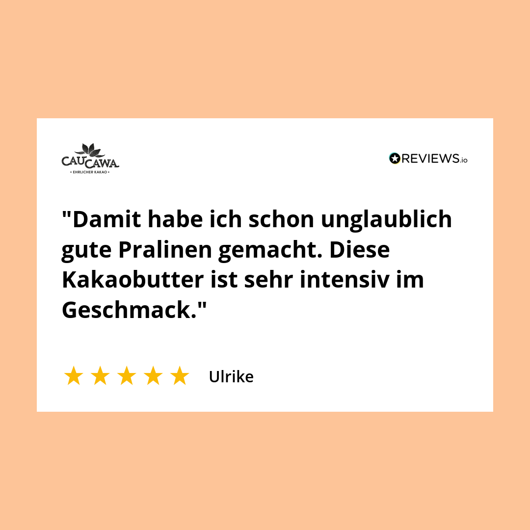 Bio Kakaobutter aus Peru, roh, Rohkakao duftend und nicht desodoriert  150g - CauCawa - Ehrlicher Kakao