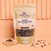 Rohe Bio Kakaonibs aus Peru und Südamerika von CauCawa - Rohkakao ohne Zucker, für dein Müsli