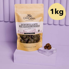 Schokolierte Bio Kakaobohnen • mit dunkler Schokolade • 150g
