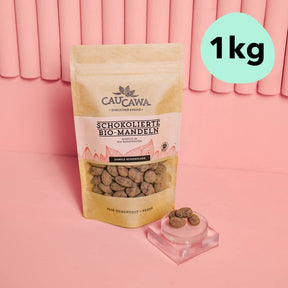 Schokolierte Bio Mandeln • mit dunkler Schokolade • 150g